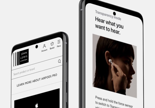 Web Design Package Example: JOHN LEWIS - UX/UI
