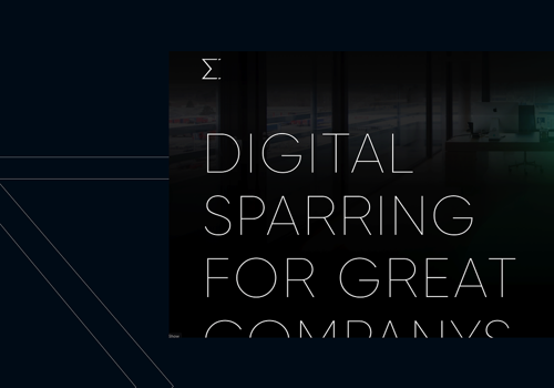 Web Design Package Example: Relaunching our own Homepage is the biggest task