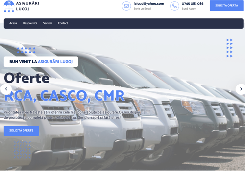 Web Development Package Example: Insurance Brokerage Website with Admin System
