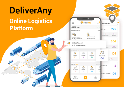 Mobile App Development Package Example: DeliverAny - Custom Software for Logistics firm