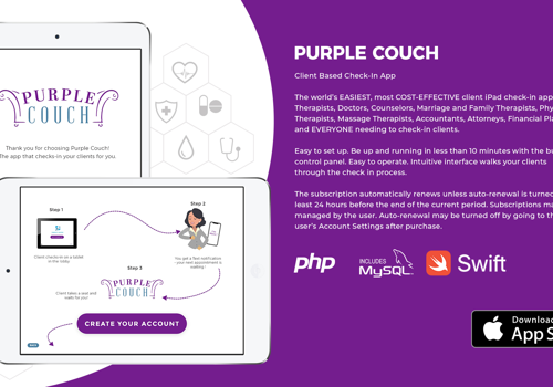 Mobile App Development Package Example: Purple Couch