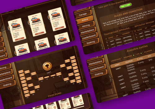 Blockchain Package Example: Cars Play 2 Earn application