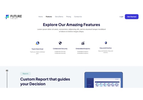 Web Development Package Example: Future Planet: Smarter Business, Sharper Insights