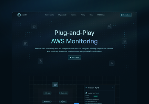 Web Design Package Example: Marketing page for Availabl.ai