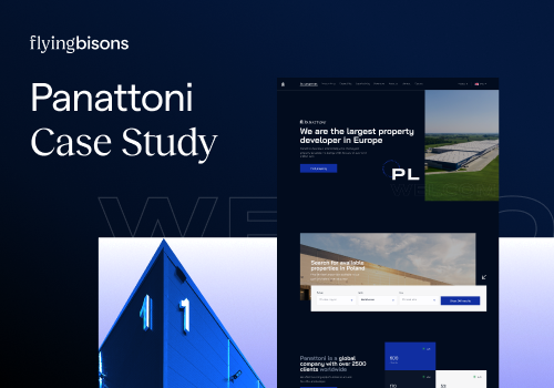 UX/UI Design Package Example: Website for industrial real estate leader in Europ