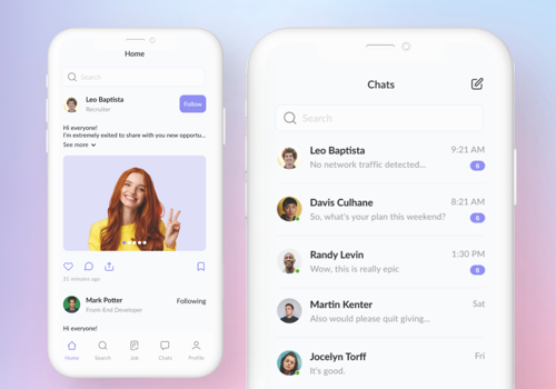 UX/UI Design Package Example: UI UX Design for Job Search App