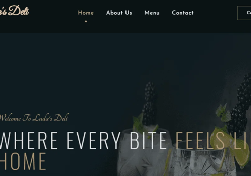 Web Development Package Example: Website - Luda's Deli