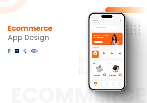 Mobile & App Marketing Package Example: Ecomm Mobile-App