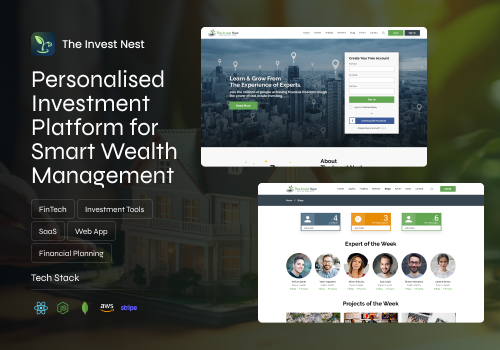 Web Development Package Example: InvestNest | Real Estate Listing Website