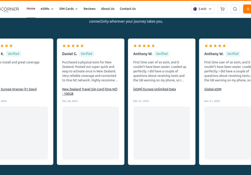 E-Commerce Development Package Example: Shopify Plus Multi-Store for Global SIM Cards