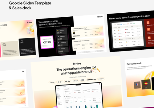 Graphic Design Package Example: Google Slides Templates & Sales deck for Hive