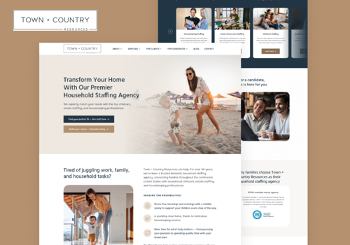 Web Design Package Example: WordPress Website Build for a Staffing Agency