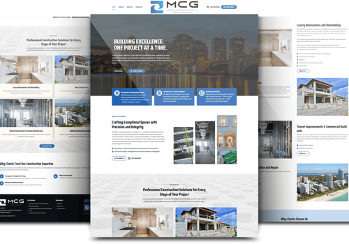 Search Engine Optimization Package Example: MCG Website