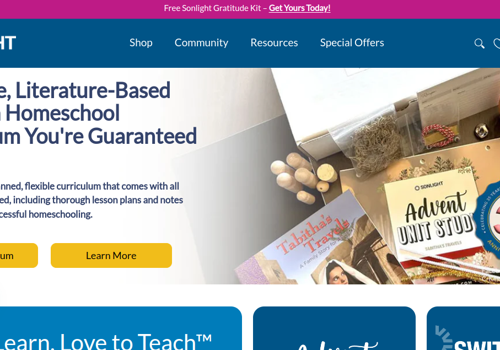 Web Design Package Example: Sonlight : e-Commerce Design and Development