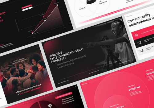 Graphic Design Package Example: Investor Pitch Deck Design for Media Tech Platform