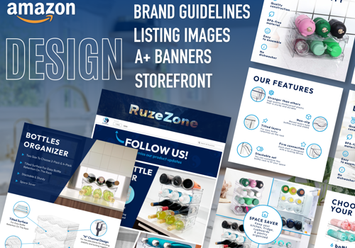 Branding Package Example: Branding Amazon Store, Listing & A+ Banners Design