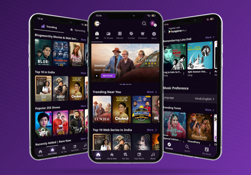 Custom Software Development Package Example: Zee5