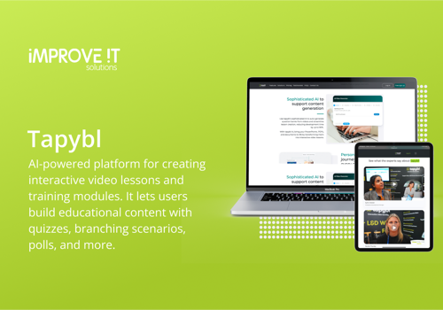 IT Staff Augmentation Package Example: Tapybl – AI-Driven E-Learning Platform