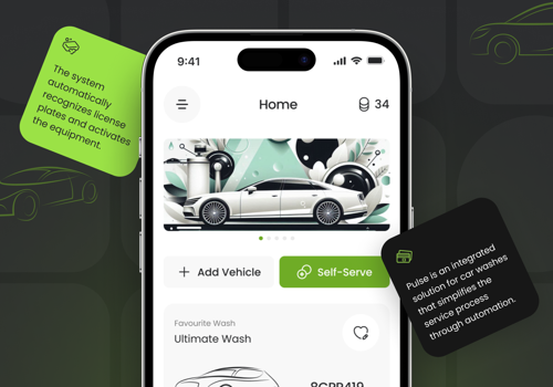 Product Design Package Example: UI UX Design for Car Wash Booking App