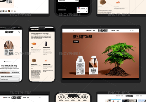 Web Design Package Example: GROUNDEDSHAKES