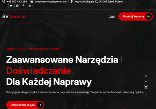 Search Engine Optimization Package Example: Website - BV Service