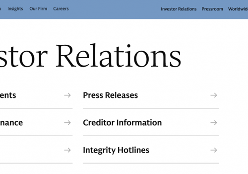 Web Design Package Example: Goldman Sachs TxB UX Redesign