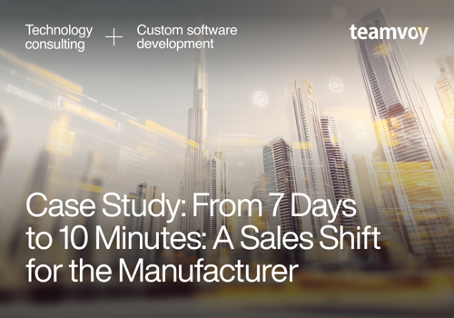 Custom Software Development Package Example: A Sales Shift for the Manufacturer
