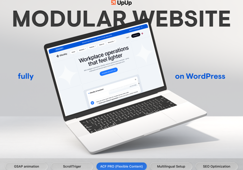 Web Development Package Example: Gfacility, Wordpress, Flexible Content, WPML, GSAP