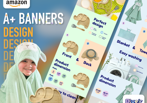 Branding Package Example: Amazon A+ Banners Design
