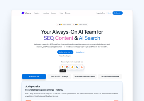 Web Design Package Example: Website Redesign for a Content Marketing SaaS