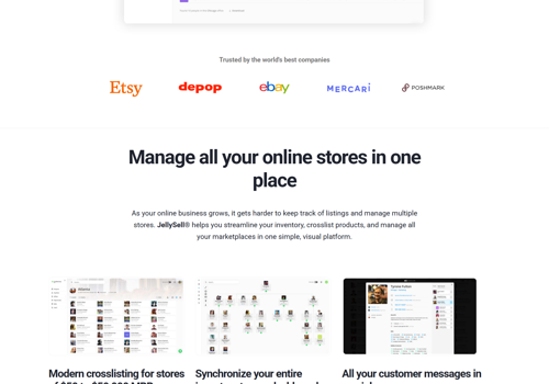 Web Design Package Example: JellySell - Website Design & Development