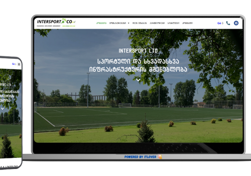Web Design Package Example: Intersporti