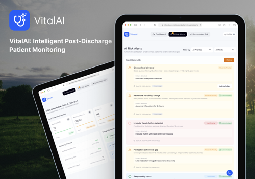 Custom Software Development Package Example: VitalAI – Smart Post-Discharge Patient Monitoring