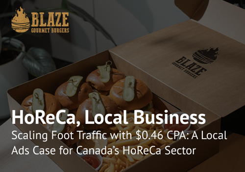 Pay Per Click Package Example: Local Google Ads Campaign for HoReCa