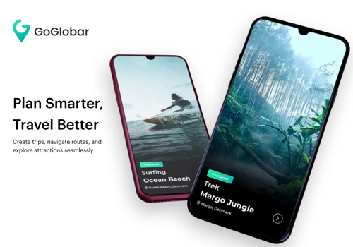 Custom Software Development Package Example: GoGlobar - Smart Trip Planner App