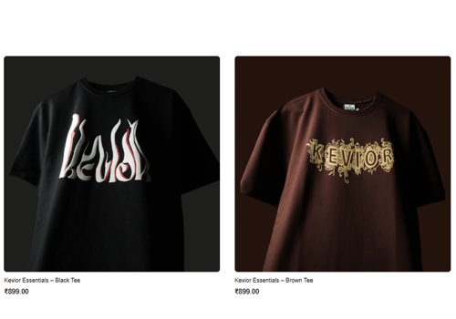 Advertising Package Example: E-Commerce Website Development for Kevior Apparel