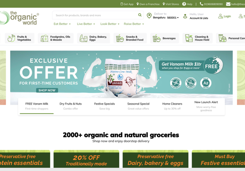 Search Engine Optimization Package Example: The Organic World