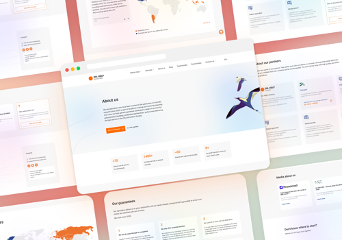 Branding Package Example: Dr.Help Relocation - Website Design