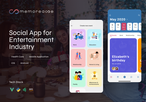 Mobile App Development Package Example: Memorease | Digital Event Management Solution