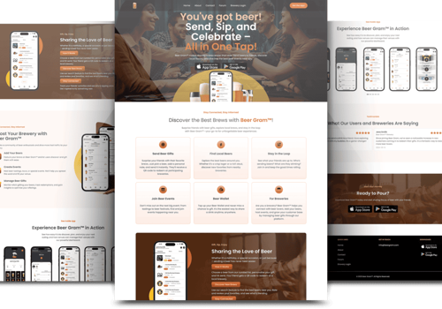 Web Development Package Example: Beergram Website