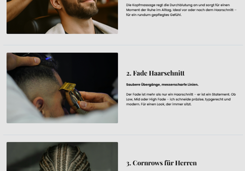 Branding Package Example: Smart Website for Modern Hair Salon