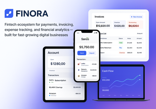 Mobile App Development Package Example: FINORA