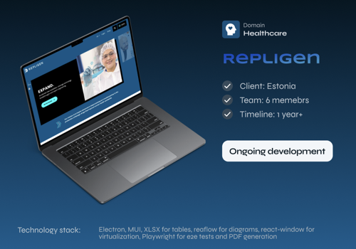 Web Development Package Example: Healthcare app