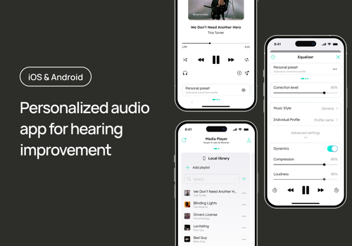 Mobile App Development Package Example: Hearing improvement application