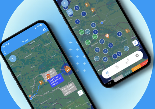 Mobile App Development Package Example: Create map for displaying the route and stations
