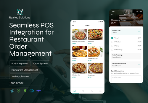 Mobile App Development Package Example: RealSpice | All-in-One Food Ordering and POS App