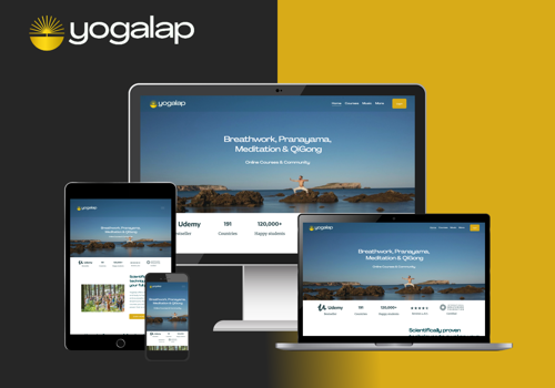 Web Design Package Example: Yogalap