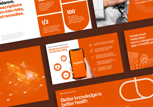 Graphic Design Package Example: Product presentation for a healthcare company