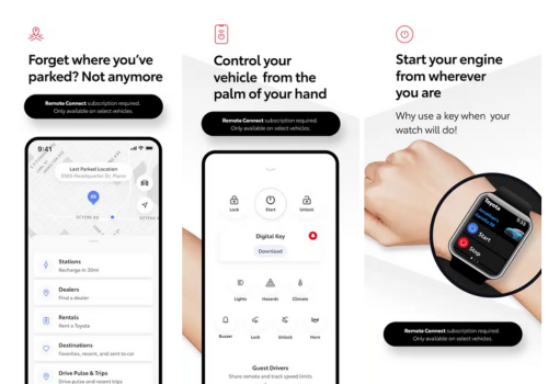Mobile App Development Package Example: Toyota Automotive Mobile App Development