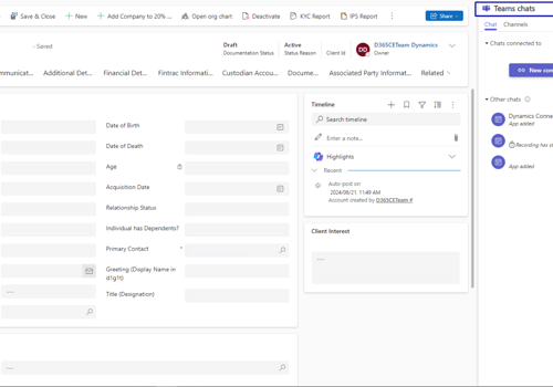 CRM Consulting and SI Package Example: Wealth & Asset Management CRM